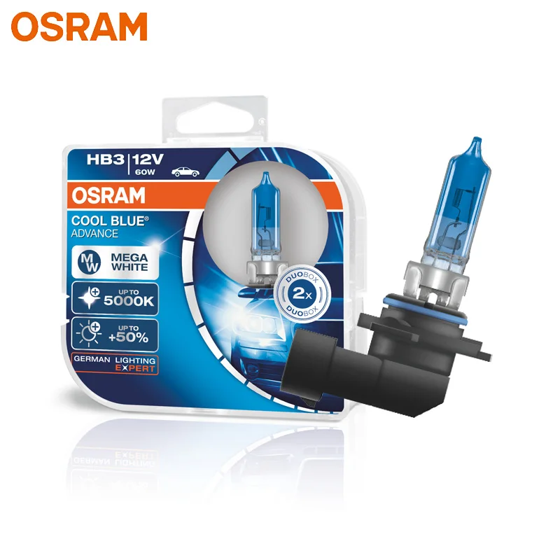 OSRAM 9005 HB3 CBA Halogen Cool Blue Advance 12V 60W Car Original Headlight 5000K White Light +50% Brighter Genuine Bulbs, Pair
OSRAM 9005 HB3 CBA Halogen Cool Blue Advance 12V 60W Car Original Headlight 5000K White Light +50% Brighter Genuine Bulbs, Pair