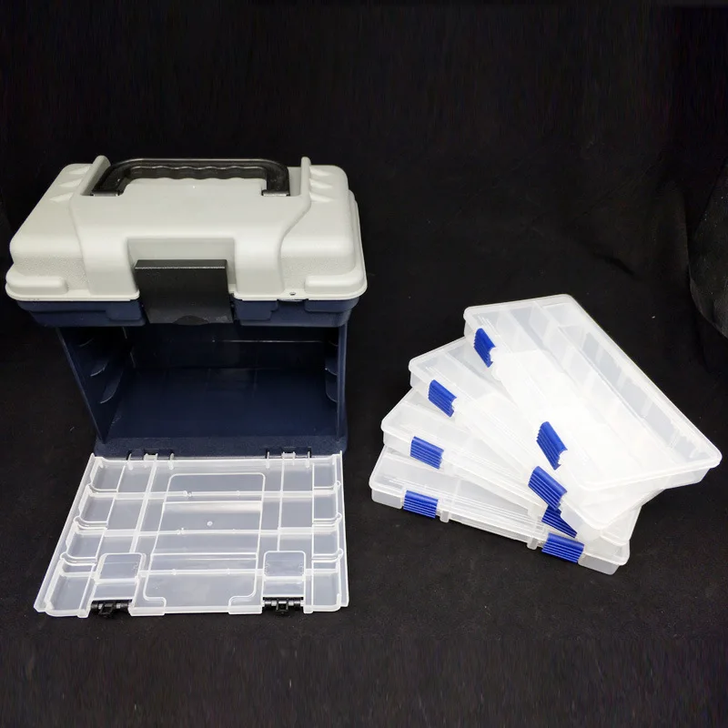 Fishing Suitcase Lure Toolbox Plastic Multifunctional Storage Box Four Layer Lure Fishing Box Fishing Gear
Fishing Suitcase Lure Toolbox Plastic Multifunctional Storage Box Four Layer Lure Fishing Box Fishing Gear