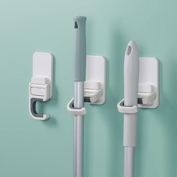 Wall Mounted Mop Holder Hooks Broom Mop Organizer for Bathroom Kitchen Toilet Brush Mops Clip Rack Kitchen Tools Hanger 
Wall Mounted Mop Holder Hooks Broom Mop Organizer for Bathroom Kitchen Toilet Brush Mops Clip Rack Kitchen Tools Hanger