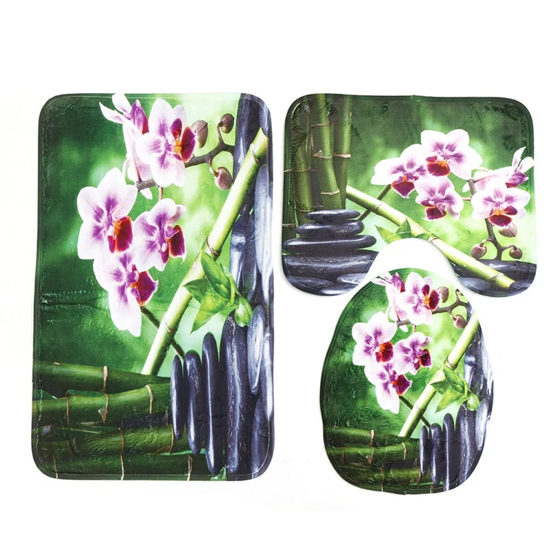 3Pcs/Set Flower Print Non Slip Toilet Bathroom Pad Floor Mat Rug Carpet Absorbent Pedestal Rug Lid Toilet Cover Bath Mat
3Pcs/Set Flower Print Non Slip Toilet Bathroom Pad Floor Mat Rug Carpet Absorbent Pedestal Rug Lid Toilet Cover Bath Mat