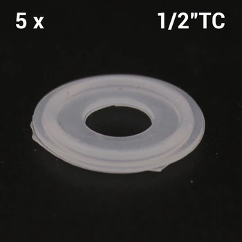 1/2" Tri-Clamp Silicone Gasket 5 pcs/lot Food Grade High Temperature Brewer Hardware 
1/2" Tri-Clamp Silicone Gasket 5 pcs/lot Food Grade High Temperature Brewer Hardware