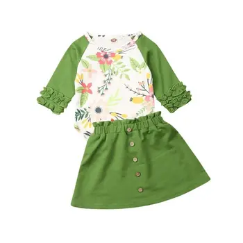 Baby Girl Clothes New Sweet Girl Floral Outfits 2PCS Long Sleeve Floral Print Bodysuit Jumpsuit +Skirts 2pcs Clothes Set
Baby Girl Clothes New Sweet Girl Floral Outfits 2PCS Long Sleeve Floral Print Bodysuit Jumpsuit +Skirts 2pcs Clothes Set