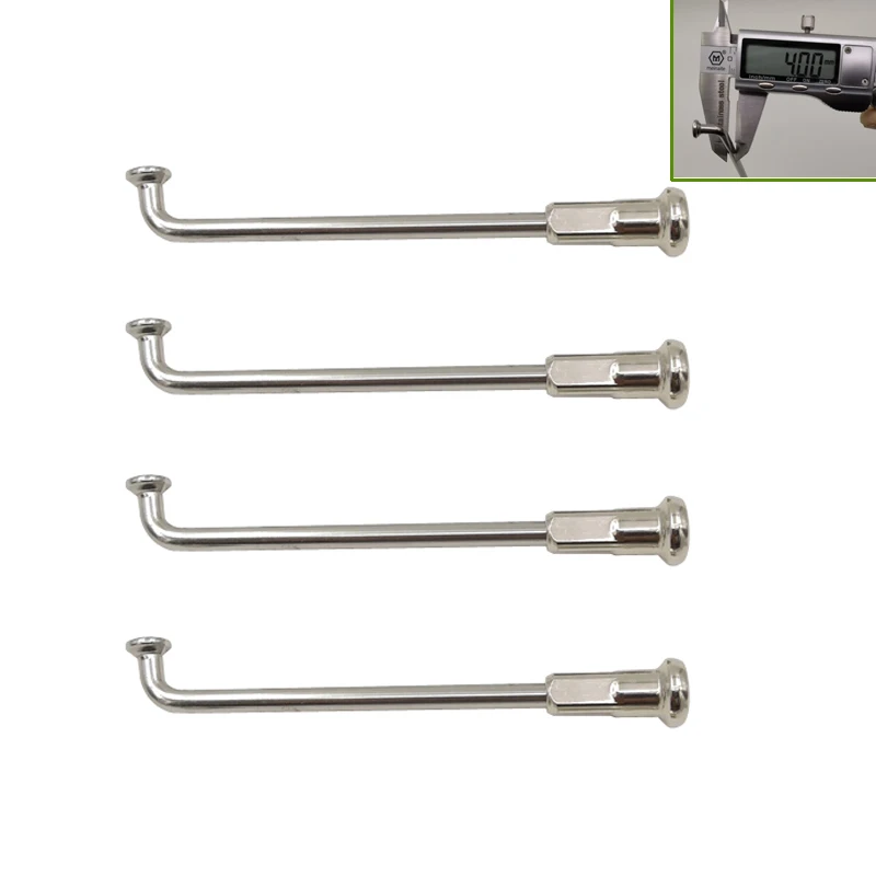 4 Pieces A Lot 8 G Diameter 4.0mm J-bend Round Body Motorcycle Spokes Material 304 Stainless Steel Sliver Color Wheel Spokes
4 Pieces A Lot 8 G Diameter 4.0mm J-bend Round Body Motorcycle Spokes Material 304 Stainless Steel Sliver Color Wheel Spokes