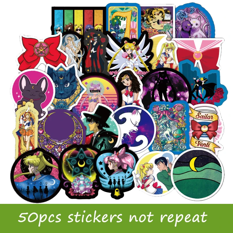 50pcs mixed cartoon Sailor Moon stickers mars jupiter mercury laptop sticker notebook decor PVC for ipad macbook air dell decal
50pcs mixed cartoon Sailor Moon stickers mars jupiter mercury laptop sticker notebook decor PVC for ipad macbook air dell decal