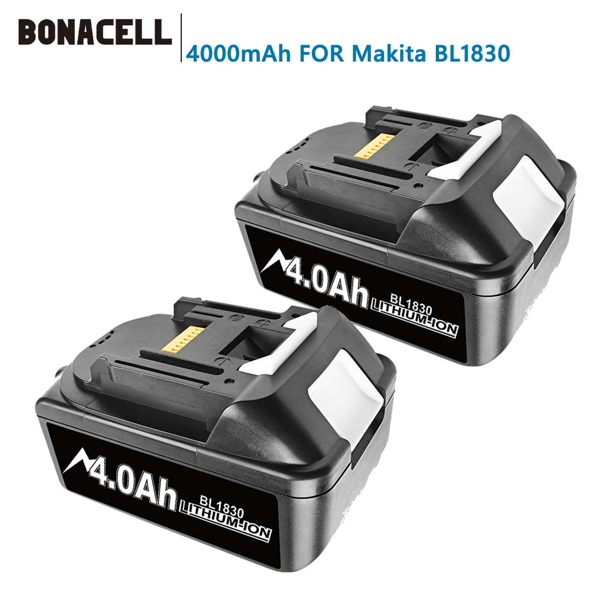 Аккумуляторная батарея bonacel BL1860 18 в 4000 мач литий ионный аккумулятор для Makita BL1830 BL1840 BL1850 BL1860B L70|Перезаряжаемые