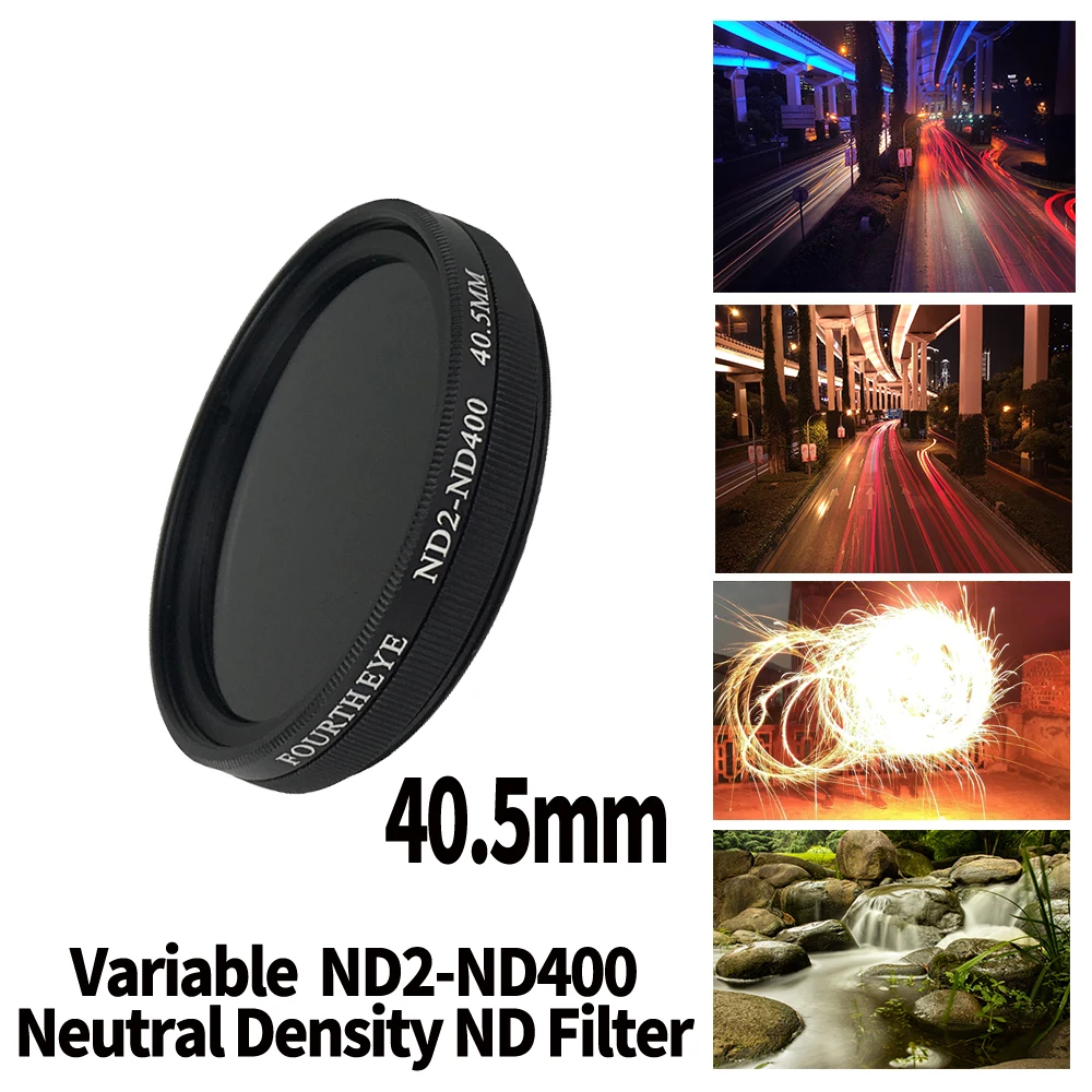 40.5mm Variable ND2-ND400 Neutral Density Filter Fader ND Adjustable Optical Glass Lens Apply to Sony lens 16-50mm
40.5mm Variable ND2-ND400 Neutral Density Filter Fader ND Adjustable Optical Glass Lens Apply to Sony lens 16-50mm