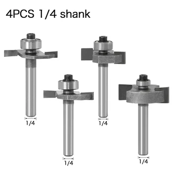 4PCS 6mm/ 1/4 T Shank Slot Router Bits Drill Bit Milling Cutter Woodworking Tool Abrasive Tools New
4PCS 6mm/ 1/4 T Shank Slot Router Bits Drill Bit Milling Cutter Woodworking Tool Abrasive Tools New