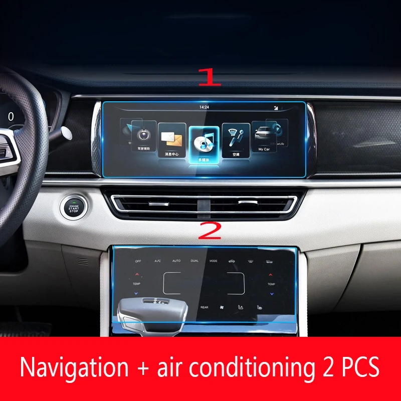 

For Dongfeng Scenery ix7 2021 12.3inch GPS navigation central control screen Tempered Glass protection film interior sticker