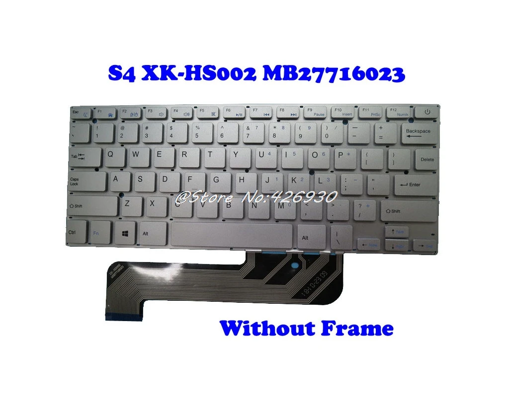 Laptop Keyboard For Jumper EZBook S4 XK-HS002 MB27716023 English US Silver NO Frame
Laptop Keyboard For Jumper EZBook S4 XK-HS002 MB27716023 English US Silver NO Frame