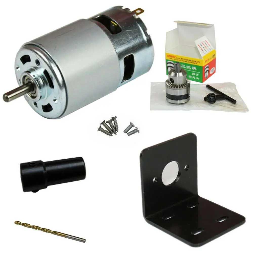 775 Motor DC 12V-24V 6000-12000RPM Large Torque Motor Ball Bearing +Bracket Kit
775 Motor DC 12V-24V 6000-12000RPM Large Torque Motor Ball Bearing +Bracket Kit