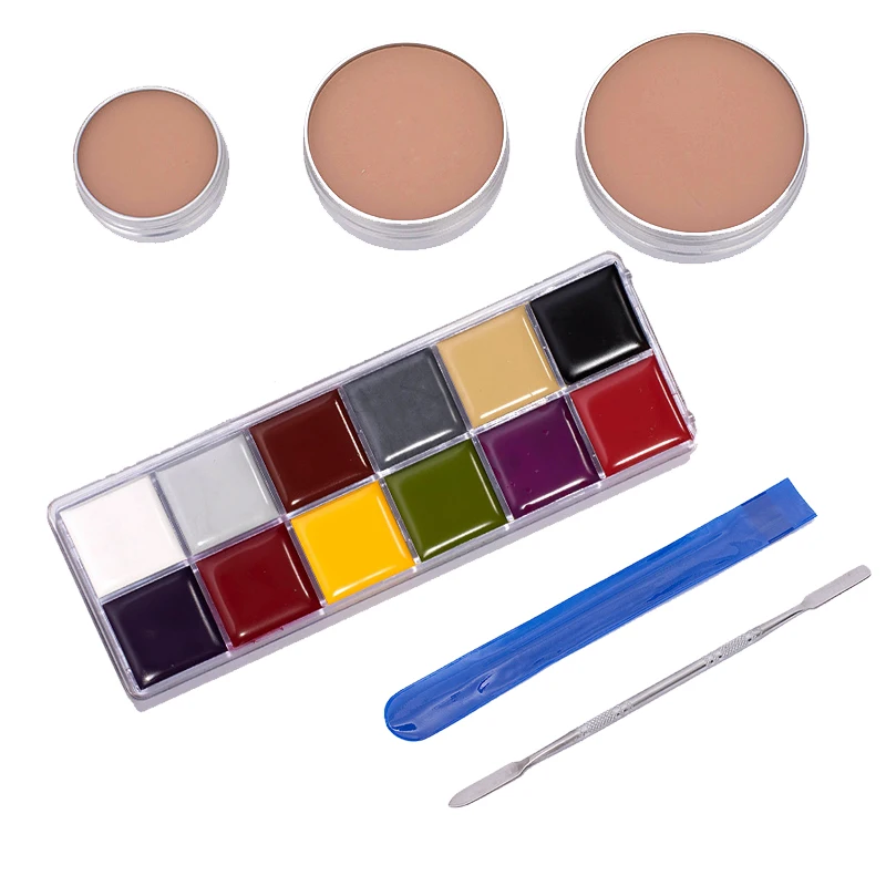 Halloween makeup Body Art Oil Painting flash color Combination Set face body paint Special Effects Stage Fake Wound Scars Wax
Halloween makeup Body Art Oil Painting flash color Combination Set face body paint Special Effects Stage Fake Wound Scars Wax
