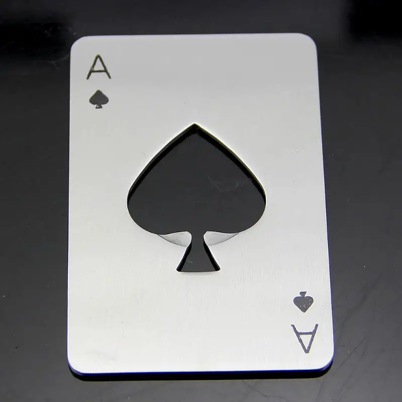 D08D Пивной Подарок для мужчин игральная карта Ace of Spades инструмент бара открывалка