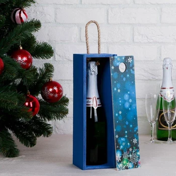 Carrying for the bottle "New Year's fairy tale" with a rope handle, 33,3x10,8x10,8 cm 4406475
Carrying for the bottle "New Year's fairy tale" with a rope handle, 33,3x10,8x10,8 cm 4406475