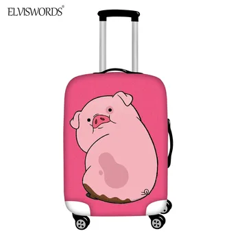 ELVISWORDS Pink Pig Cartoon Pattern Luggage Cover Elastic Zipper Travel Trolley Case Protective Covers
ELVISWORDS Pink Pig Cartoon Pattern Luggage Cover Elastic Zipper Travel Trolley Case Protective Covers