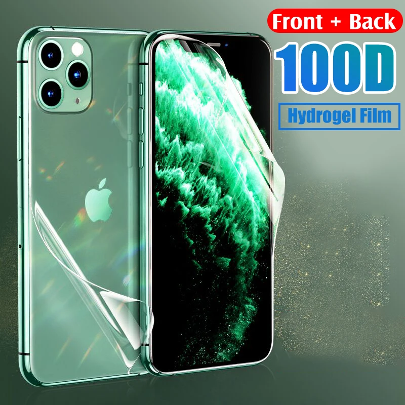 Front + Back 100D Full Body Protective Hydrogel Film On The For IPhone 6 6s 7 8 Plus 11 Pro XR X XS Max Screen Protector Film
Front + Back 100D Full Body Protective Hydrogel Film On The For IPhone 6 6s 7 8 Plus 11 Pro XR X XS Max Screen Protector Film