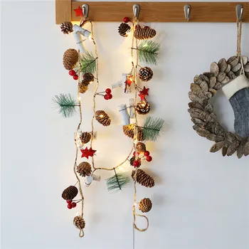 AA Xmas Party Pine String Light Hanging Lamp Christmas Festival Wedding Romantic Family Bar Party Decoration Light Party Supply
AA Xmas Party Pine String Light Hanging Lamp Christmas Festival Wedding Romantic Family Bar Party Decoration Light Party Supply