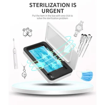 UV Light Phone Sterilizer Box Ultraviolet Disinfectant Machine with Aromatherapy Function for Cosmetics Phone Jewelry Watch
UV Light Phone Sterilizer Box Ultraviolet Disinfectant Machine with Aromatherapy Function for Cosmetics Phone Jewelry Watch