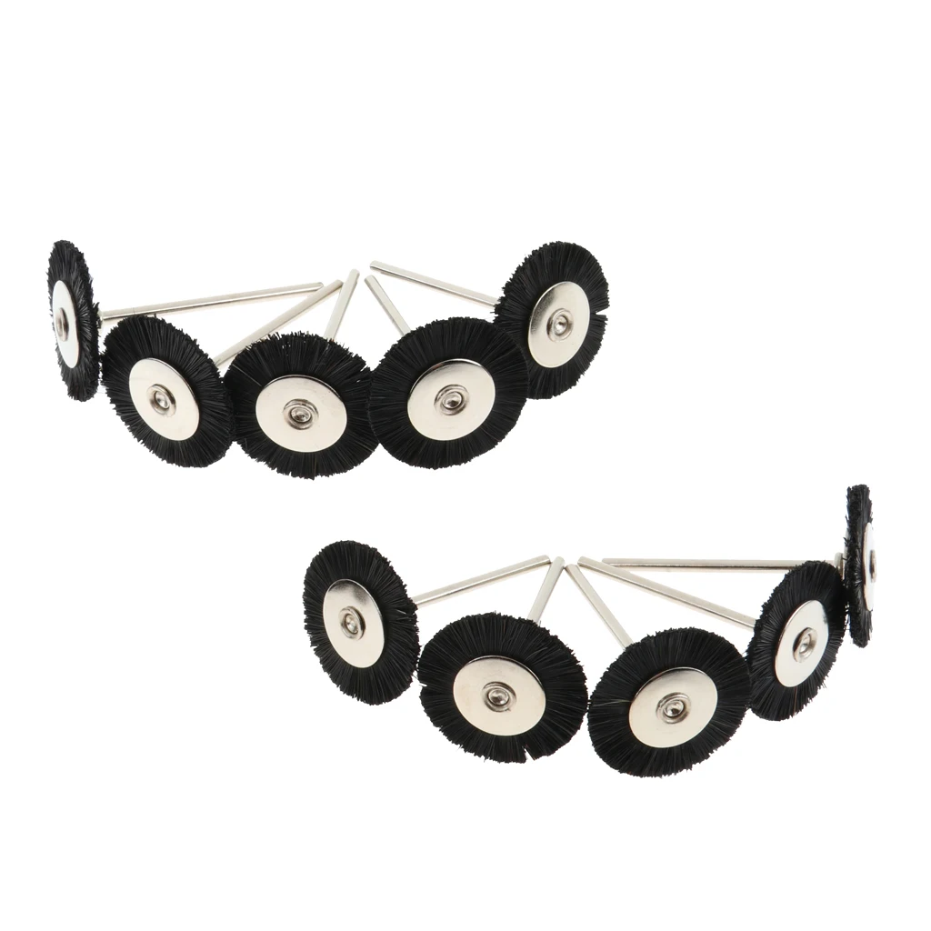 Generic Wire Wheel Brush Set, 10pcs Steel Buffing Polishing Brushes