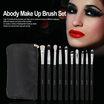10Pcs Eye Makeup Brushes Kit Professional Cosmetic Makeup Tools Wood Handle Goat Hair Brush Superfine Fibre Brush Pouch Bag Case
10Pcs Eye Makeup Brushes Kit Professional Cosmetic Makeup Tools Wood Handle Goat Hair Brush Superfine Fibre Brush Pouch Bag Case