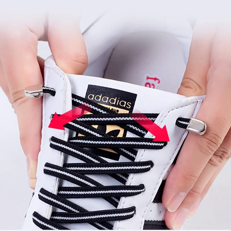 Metal push lock Elastic shoelace Flat tight mesh weave Lazy lace Children and adults Put on and take off No tie shoelaces 1 Pair
Metal push lock Elastic shoelace Flat tight mesh weave Lazy lace Children and adults Put on and take off No tie shoelaces 1 Pair
