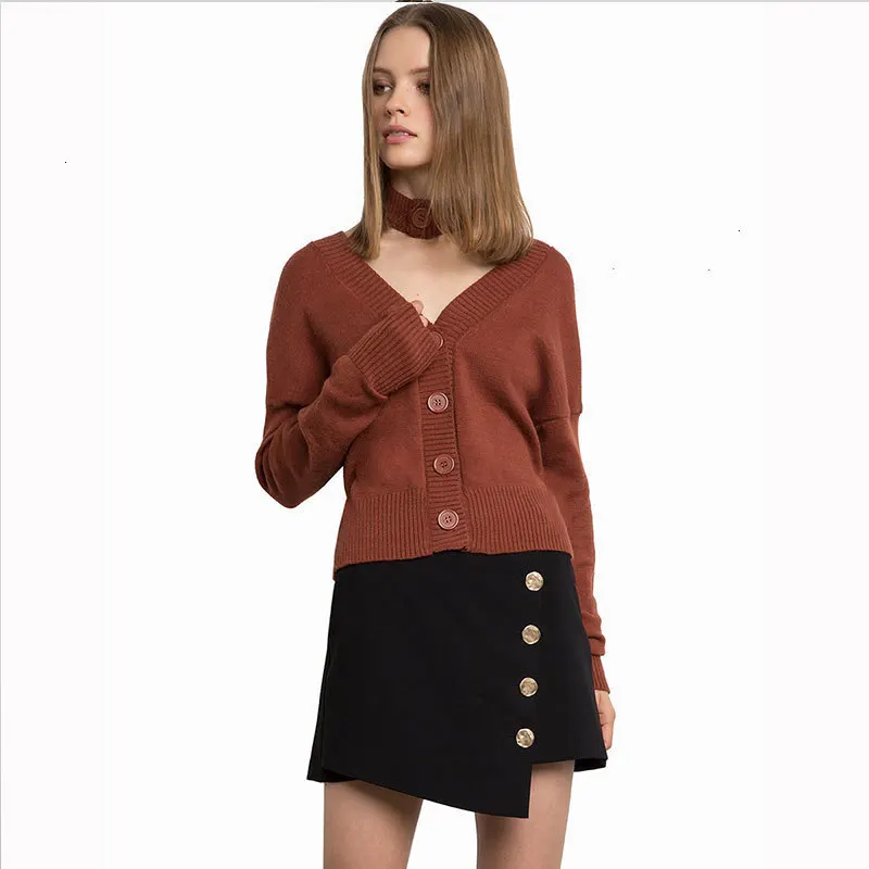 New Arrival Lady Wind Neck Belt Sweater Loose Breif Streetwear Holiday Autumn Women Knit Brown Cardigans Tops
New Arrival Lady Wind Neck Belt Sweater Loose Breif Streetwear Holiday Autumn Women Knit Brown Cardigans Tops