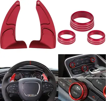 Air Conditioning Switch CD Button Knob & Steering Wheel Shift Paddle Extension Trim Cover for Dodge Charger Challenger 2015-2020
Air Conditioning Switch CD Button Knob & Steering Wheel Shift Paddle Extension Trim Cover for Dodge Charger Challenger 2015-2020