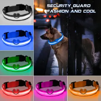 Nylon LED Pet Dog Adjustable Collar Night Safety Flashing Glow In The Dark Dog Leash Dogs Luminous Fluorescent Collars 8 Colors
Nylon LED Pet Dog Adjustable Collar Night Safety Flashing Glow In The Dark Dog Leash Dogs Luminous Fluorescent Collars 8 Colors