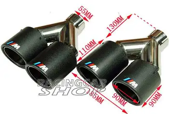 ///M SPORT Style Real Carbon Fiber Quad Exhaust Muffler Tips Pip FOR BMW M3 M5 M6 1M X5 X6 1pair B348W
///M SPORT Style Real Carbon Fiber Quad Exhaust Muffler Tips Pip FOR BMW M3 M5 M6 1M X5 X6 1pair B348W