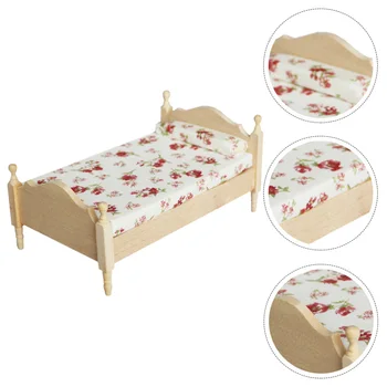 1pc Adorable Exquisite Handmade Furniture Ornament Bed Model Mini House Accessories Single Bed Model Furniture Model
1pc Adorable Exquisite Handmade Furniture Ornament Bed Model Mini House Accessories Single Bed Model Furniture Model