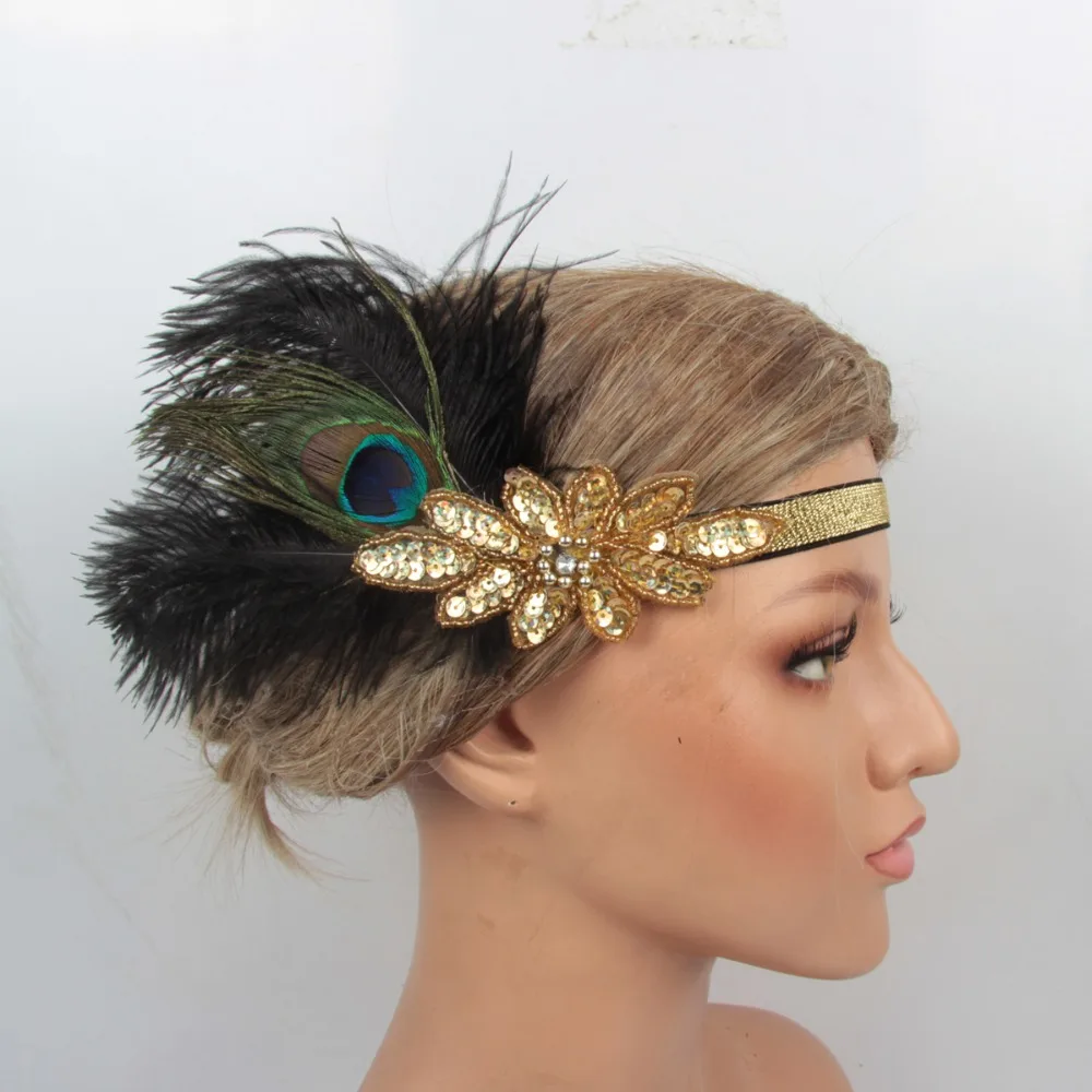 1920s-Hair-Accessories-Gold-Sequins-For-Costume (2)