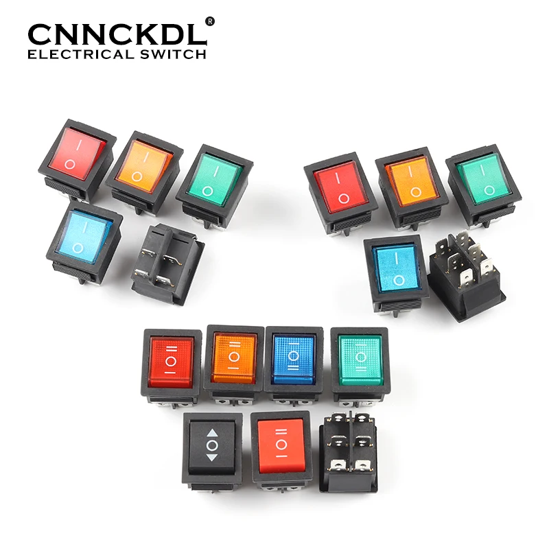 1 pcs KCD4 6Pin 31X26mm Power Rocker Switch 2/3 Position Boat Button Switch Latching with Light16A 250VAC 20A 125VAC On-Off-on
1 pcs KCD4 6Pin 31X26mm Power Rocker Switch 2/3 Position Boat Button Switch Latching with Light16A 250VAC 20A 125VAC On-Off-on
