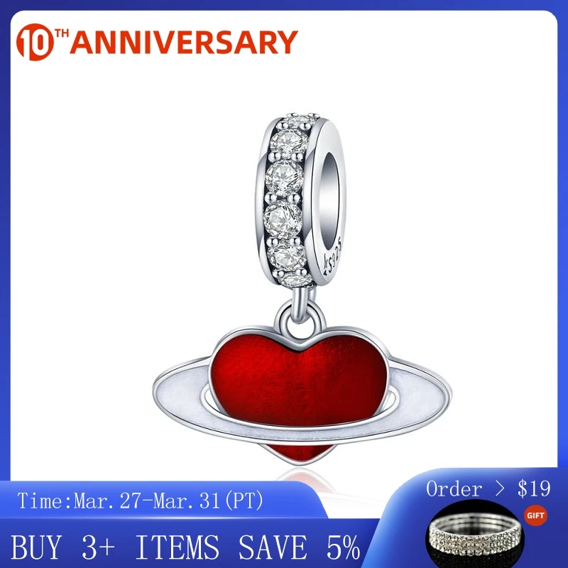 CodeMonkey Enamel Red Heart Charm Silver 925 Love Planet Pendant for Women Jewelry Making Bracelet 3mm and Necklace CMC1165
CodeMonkey Enamel Red Heart Charm Silver 925 Love Planet Pendant for Women Jewelry Making Bracelet 3mm and Necklace CMC1165