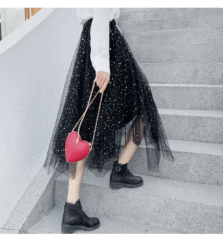 Chiffon Skirt Urban Outfitters Sequin Star Skirt Irregular Mesh Skirt Women's 2020 New Style Fairy Skirt Mid-length Lace Skirts
Chiffon Skirt Urban Outfitters Sequin Star Skirt Irregular Mesh Skirt Women's 2020 New Style Fairy Skirt Mid-length Lace Skirts
