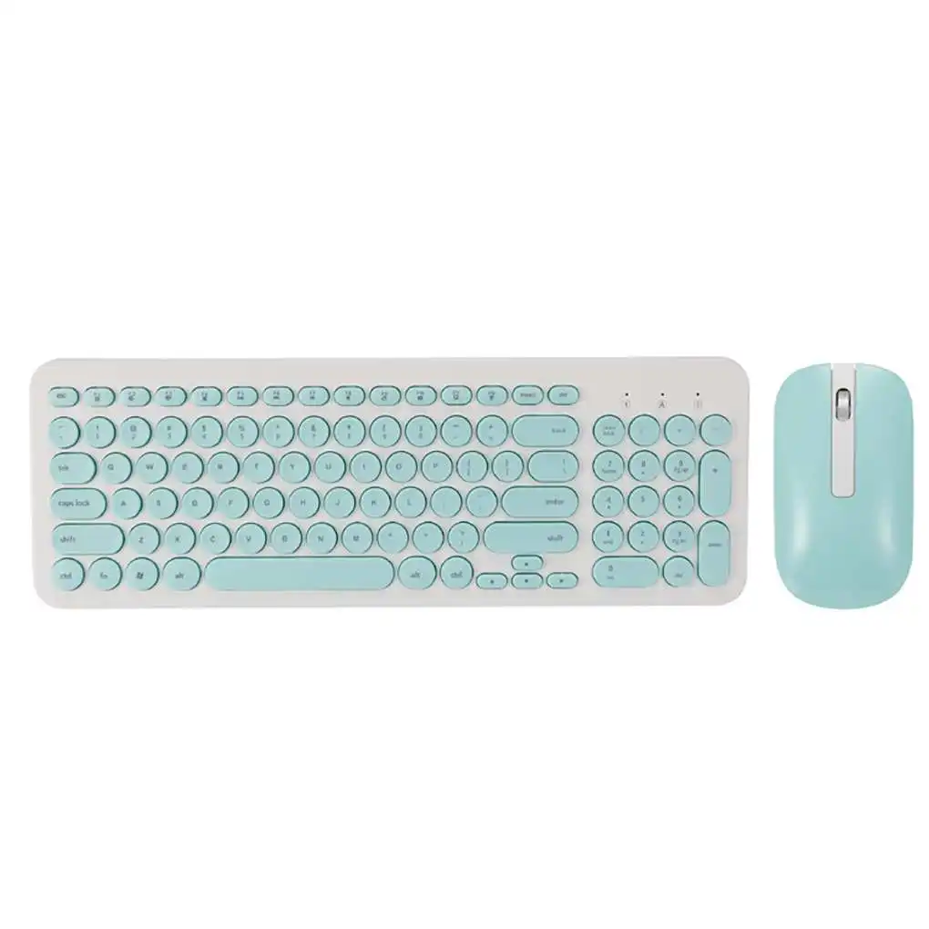 Ultra-thin 2.4G Wireless Keyboard Mouse Set Fashion Round Keycap Keyboard Mouse Combo Universal PC Laptop Membrane KeyPad Mice
Ultra-thin 2.4G Wireless Keyboard Mouse Set Fashion Round Keycap Keyboard Mouse Combo Universal PC Laptop Membrane KeyPad Mice