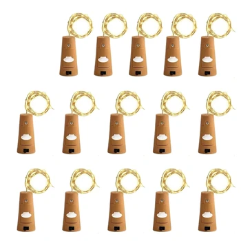 10 LED Wine Bottle Light Stopper Light Battery Powered Fairy String Lights for Wedding Party ,15-Pack,Warm White
10 LED Wine Bottle Light Stopper Light Battery Powered Fairy String Lights for Wedding Party ,15-Pack,Warm White