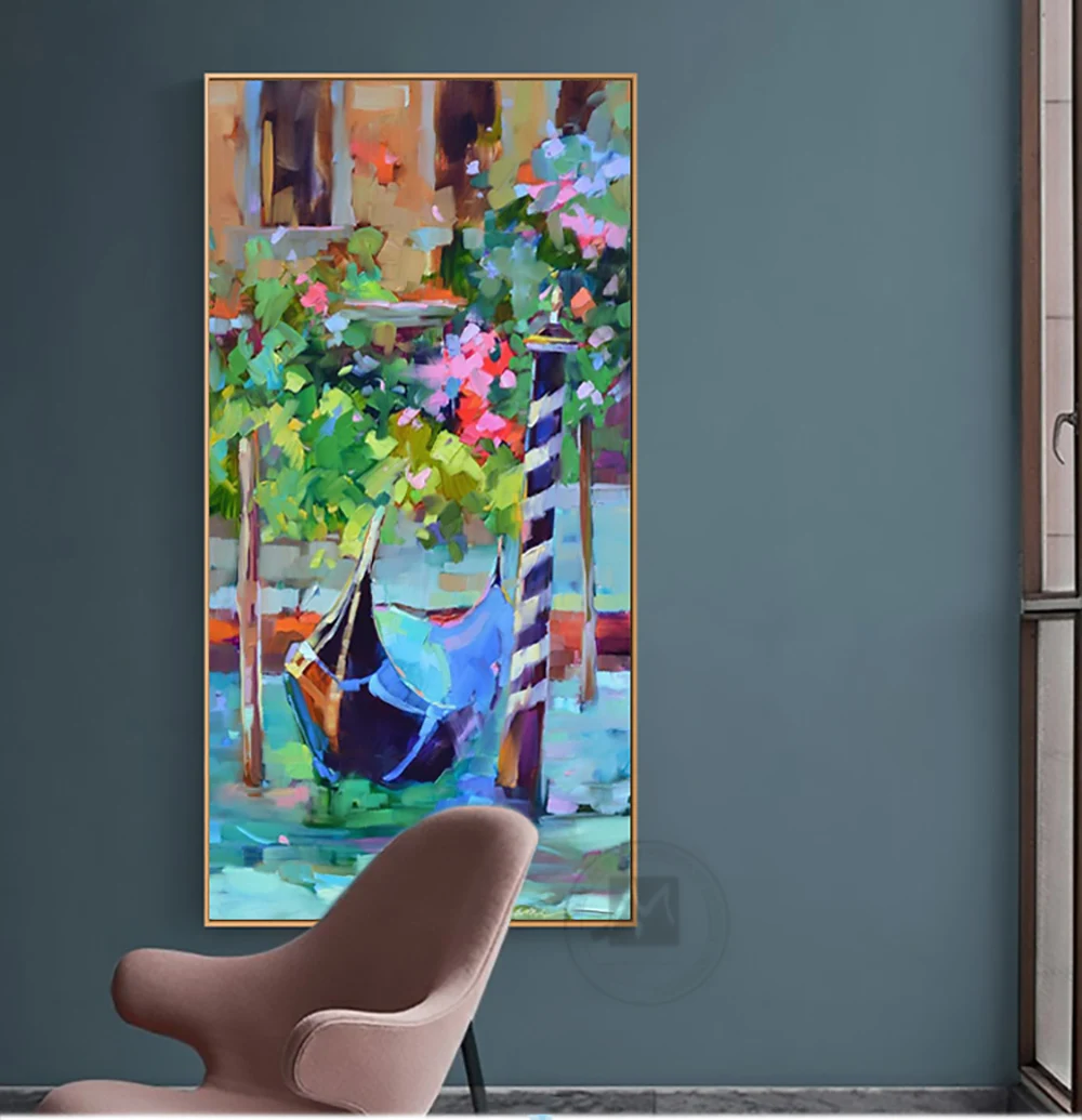 Abstract modern canvas wall art hand painted painting Venice landscape beautiful vertical oil painting on canvas for living room
Abstract modern canvas wall art hand painted painting Venice landscape beautiful vertical oil painting on canvas for living room