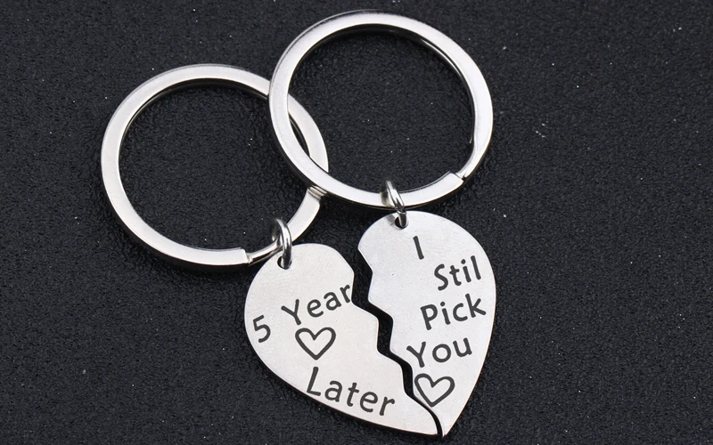 you split heart keyfobs for lover gift broken heart key ring