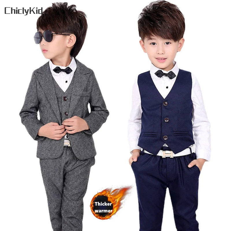 Boys Autumn Wedding Suit Kids Winter Tuxedo Thermal Formal Dress Clothes Sets Children Thick Party Blazer Baby Toddler Costumes
Boys Autumn Wedding Suit Kids Winter Tuxedo Thermal Formal Dress Clothes Sets Children Thick Party Blazer Baby Toddler Costumes