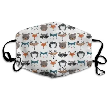 Woodland Creatures Deer Bear Mouse Washable Reusable Mask, Cotton Anti Dust Half Face Mouth Mask For Kids Teens Men Women With 
Woodland Creatures Deer Bear Mouse Washable Reusable Mask, Cotton Anti Dust Half Face Mouth Mask For Kids Teens Men Women With