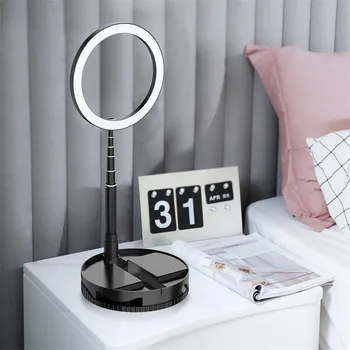 G1 Foldable LED Ring Light Makeup Flash Dimmable Selfie USB Ring Video Light with 1.68m Stand for Vlog Youtube Living
G1 Foldable LED Ring Light Makeup Flash Dimmable Selfie USB Ring Video Light with 1.68m Stand for Vlog Youtube Living