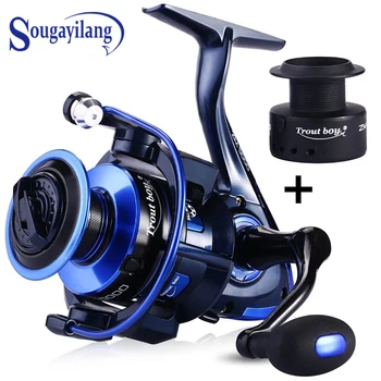 Sougayilang Carp Fishing Reel 13+1 BB Spinning Reel With Spare Spool Max Drag 15KG Wheel Right/Left Handle Fishing Reel De Pesca
Sougayilang Carp Fishing Reel 13+1 BB Spinning Reel With Spare Spool Max Drag 15KG Wheel Right/Left Handle Fishing Reel De Pesca