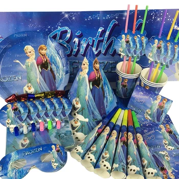 69pcs Anna Elsa Princess Birthday Party Decorations Kids Disposable Tableware Set Paper Napkins Baby Shower Party Event Supplies
69pcs Anna Elsa Princess Birthday Party Decorations Kids Disposable Tableware Set Paper Napkins Baby Shower Party Event Supplies