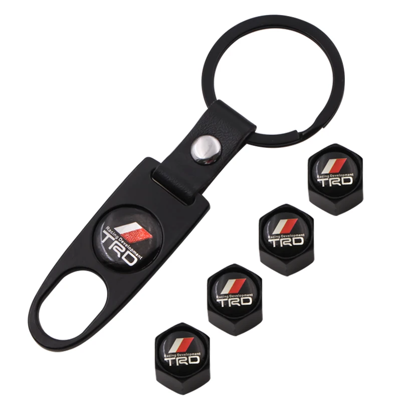 Black Car Styling Key Chain Wheel Tire Parts Valve Stem Caps Cover for Toyotas CROWN REIZ TRD Race LOGO Auto Tire Accessories
Black Car Styling Key Chain Wheel Tire Parts Valve Stem Caps Cover for Toyotas CROWN REIZ TRD Race LOGO Auto Tire Accessories