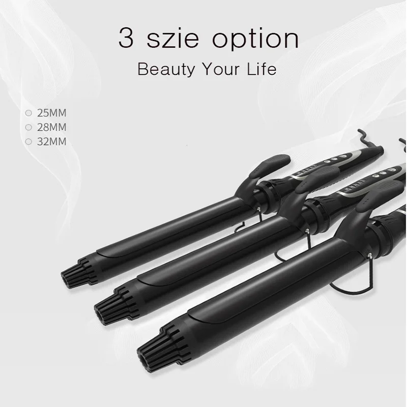 Curling Iron 1 1/4-inch Instant Heat with Extra-smooth Tourmaline Ceramic Coating 6 Temperature Settings and Dual Voltage
Curling Iron 1 1/4-inch Instant Heat with Extra-smooth Tourmaline Ceramic Coating 6 Temperature Settings and Dual Voltage