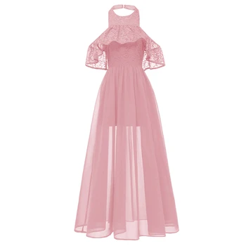 Plus Size Lace+chiffon Maxi Dress Big Size Ladies Vintage Evening Gown Fashion Party Clothing Elegant Halter Backless Vestidos
Plus Size Lace+chiffon Maxi Dress Big Size Ladies Vintage Evening Gown Fashion Party Clothing Elegant Halter Backless Vestidos