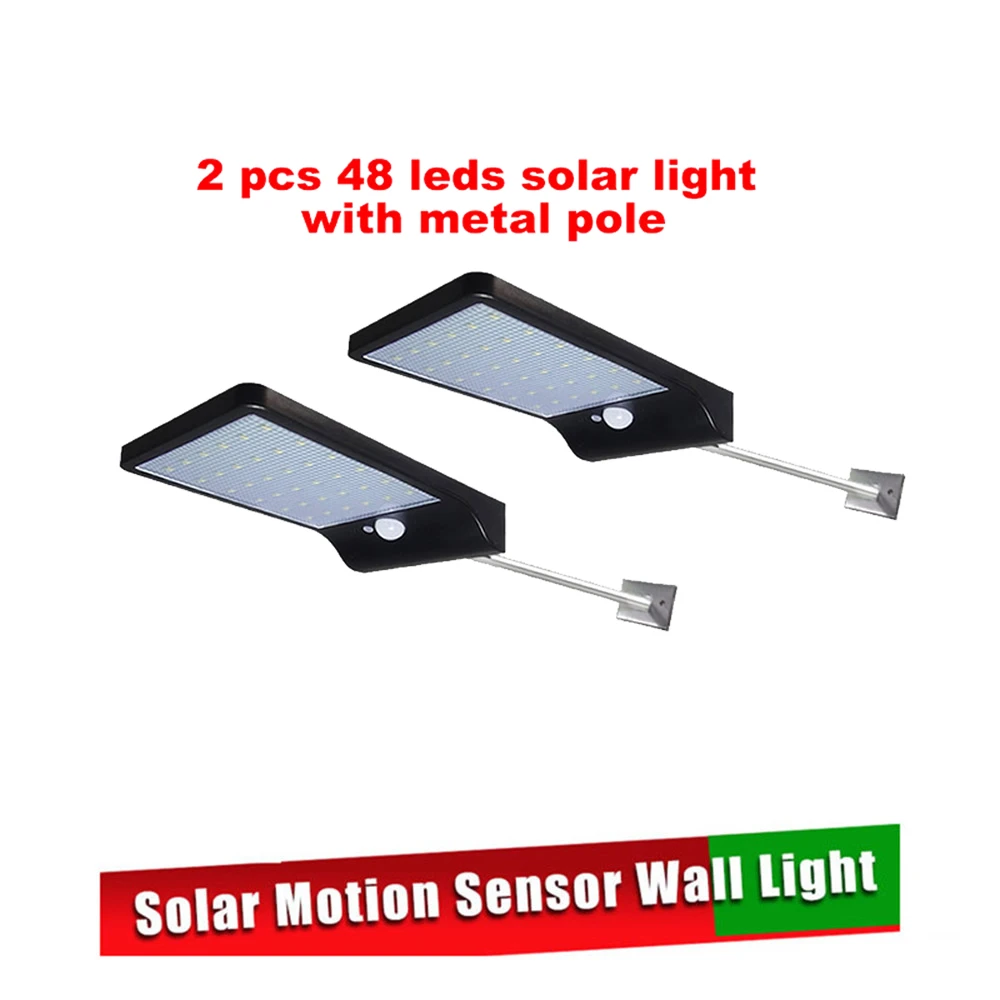 2/4pcs 48 LED Solar Light Outdoor Solar Lamp PIR Motion Sensor Solar Panel Night Security Wall Light Garden Yard Path Waterproof
2/4pcs 48 LED Solar Light Outdoor Solar Lamp PIR Motion Sensor Solar Panel Night Security Wall Light Garden Yard Path Waterproof