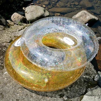 Swimming Ring Water Fun Inflatable PVC Golden Silver Thicken Beach Circle Crystal Shiny Transparent Sequin Pool Float
Swimming Ring Water Fun Inflatable PVC Golden Silver Thicken Beach Circle Crystal Shiny Transparent Sequin Pool Float