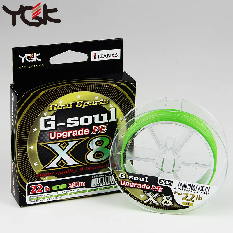 YGK G-SOUL X8 Upgrade Braid Fishing Line 150M 200M Super Strong 8 Strands Multifilament PE Japan line fly hirisi carp fishing
YGK G-SOUL X8 Upgrade Braid Fishing Line 150M 200M Super Strong 8 Strands Multifilament PE Japan line fly hirisi carp fishing