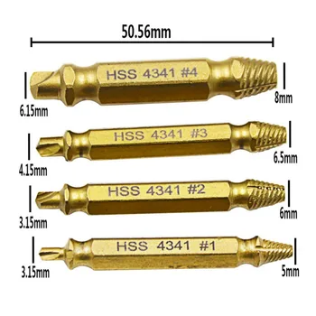 New 4pcs Double Head High Hardness Machine Repair Broken Wire Extractor Breakage Screw Extractor Drill Bits Car Tools Set
New 4pcs Double Head High Hardness Machine Repair Broken Wire Extractor Breakage Screw Extractor Drill Bits Car Tools Set
