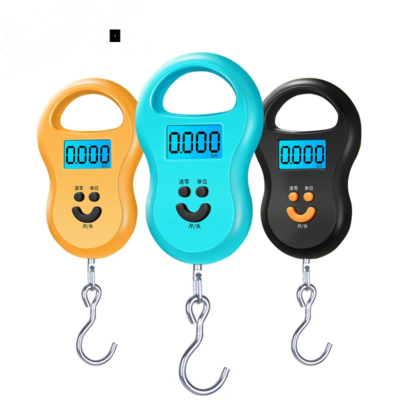 

50Kg 10G Hanging Scale Digital Backlight Electronic Weights Pocket Scale Luggage Scales, High-Precision Electronic Hoist Scale
